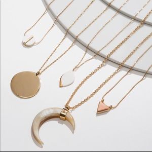 Noonday Collection Geo Necklace, Circle and Triangle